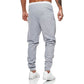 Clearance-Casual printed solid sweatpants