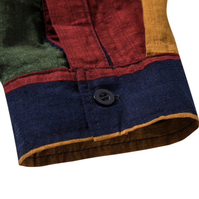 Long-sleeved Casual Printed Shirt