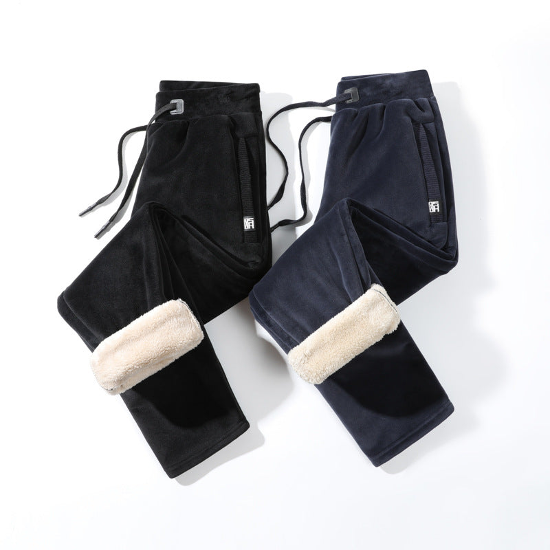 Men's Fashion Elastic Waistband Fleece Sweatpants