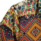 Cotton And Linen Printed Pocket Button-down Shirt