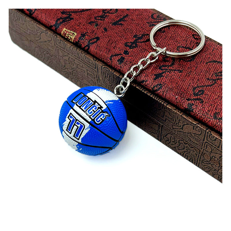 Ornament Handicraft Basketball Keychain