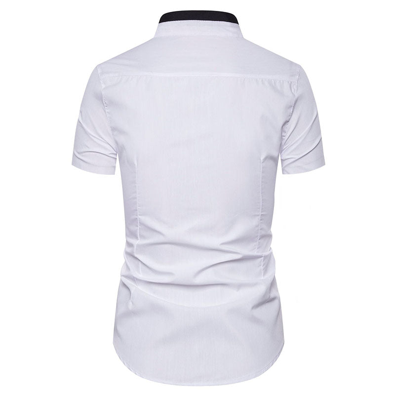 Casual striped short sleeve shirt