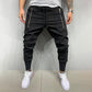 Casual Zip Pocket Lace-up Panel Sports Cargo Trousers