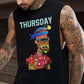 Thursday Alphabet Graphic Print Men's Tank Top