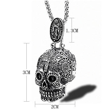 Retro Skull Men's Hip Hop Punk Trendy Necklace