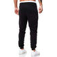 Clearance-Casual printed solid sweatpants