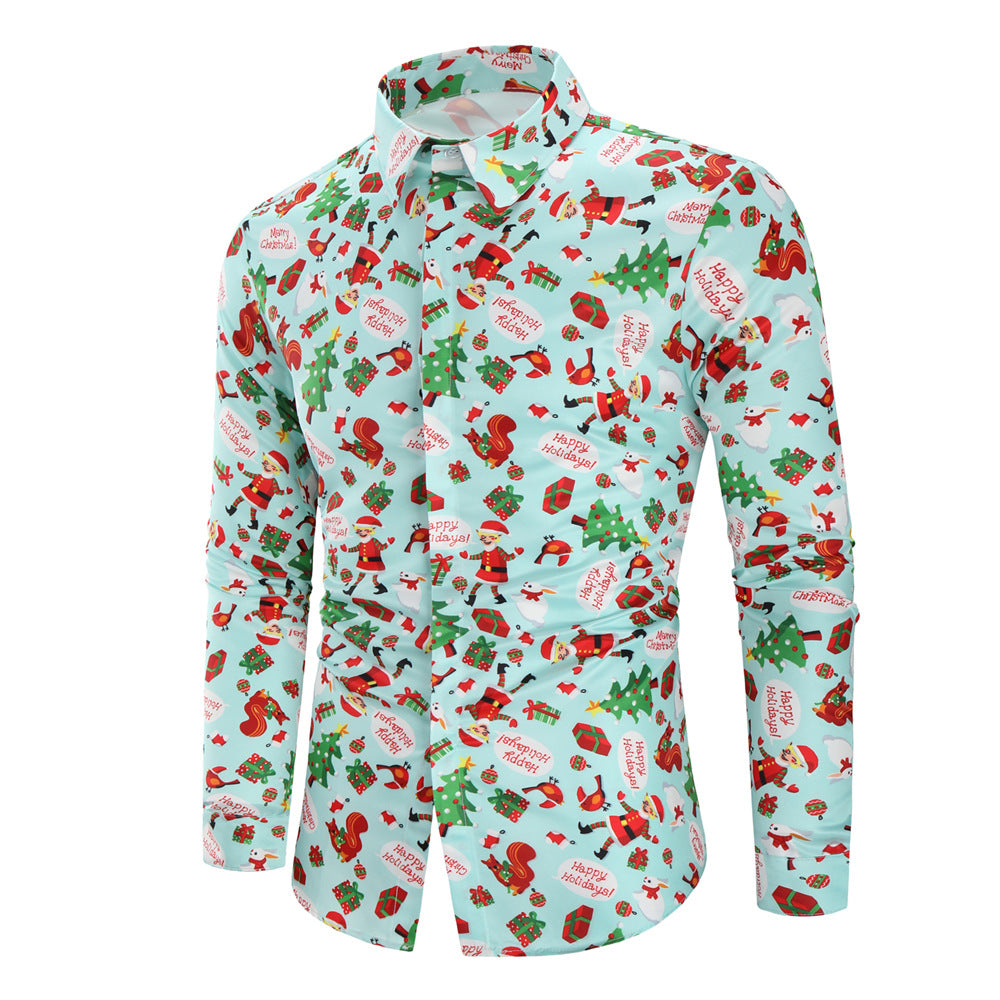 Christmas Party Men's Long Sleeve Shirts