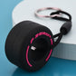 PVC Soft Rubber Tire Decoration Car Keychain