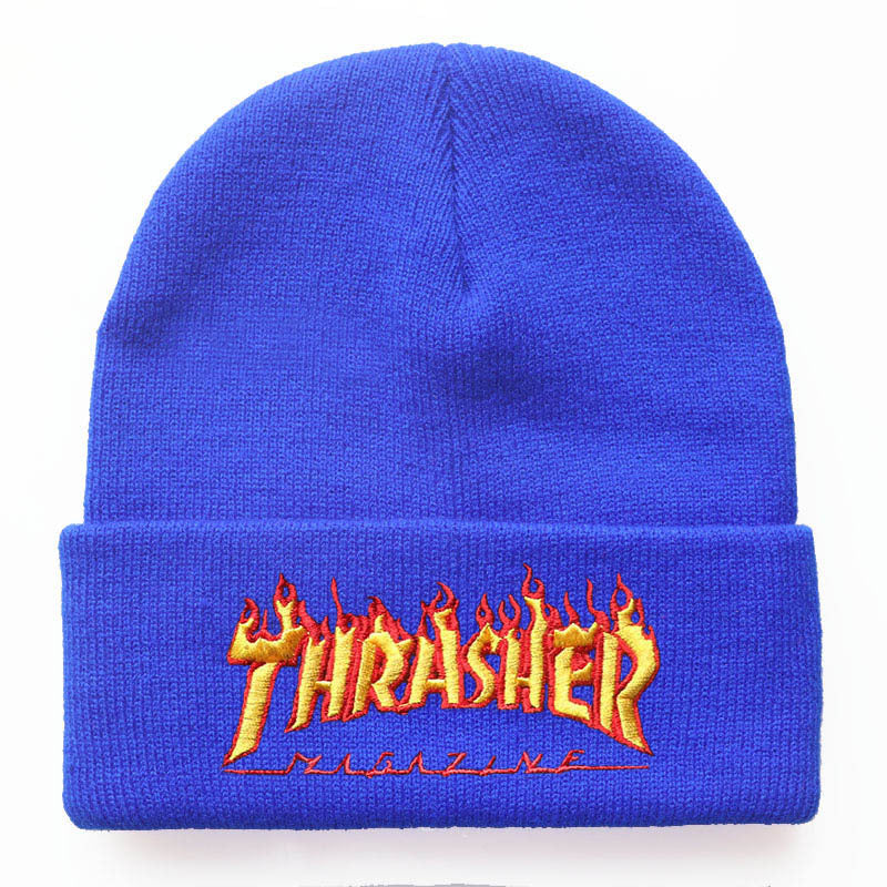 Thrasher Embroidered Beanie Hat