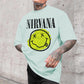 Vintage NIRVANA Band Print Casual Men's T-Shirt