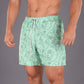 Abstract Face Print Casual Beach Vacation Men's Shorts