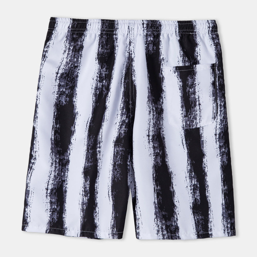 Casual Vacation Print Two-piece Suit