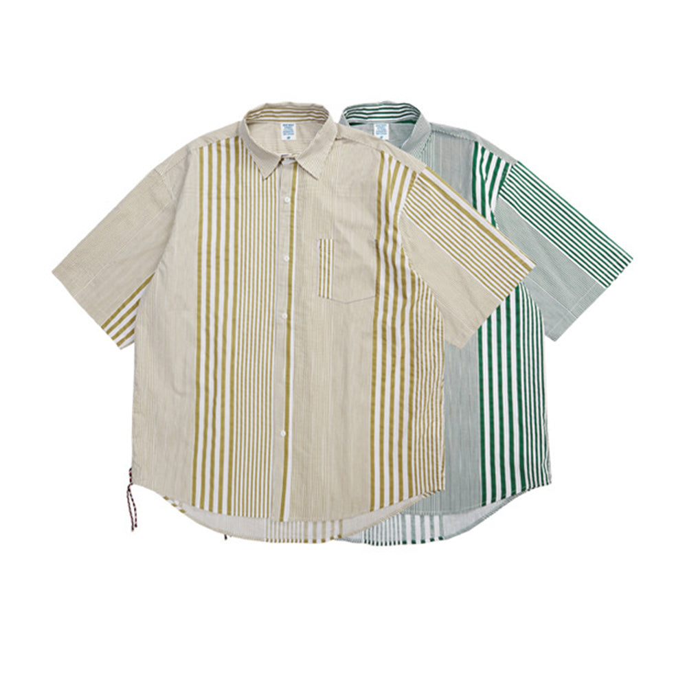 Loose Totem Print Casual Men's Short Sleeve Shirt