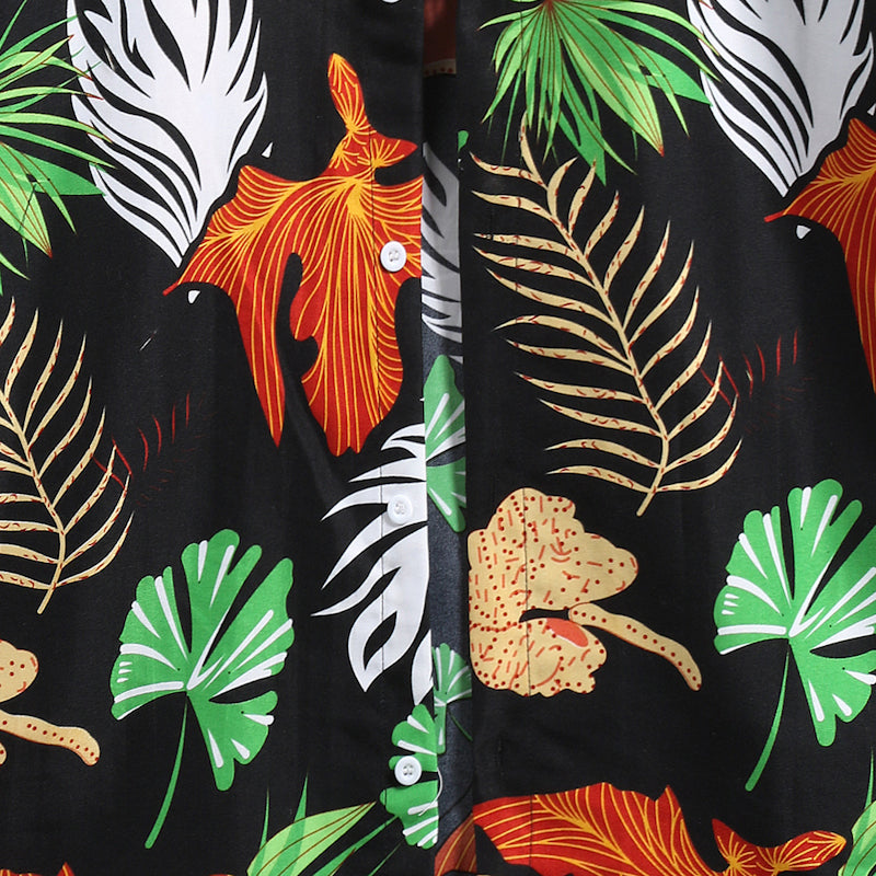 Hawaii Beach Floral Short-sleeved Shirt