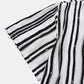 Fashion Stripe Print Lapel Button Short Sleeve Shirt