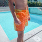 Water Color-Changing Lace-up Casual Beach Vacation Men's Shorts