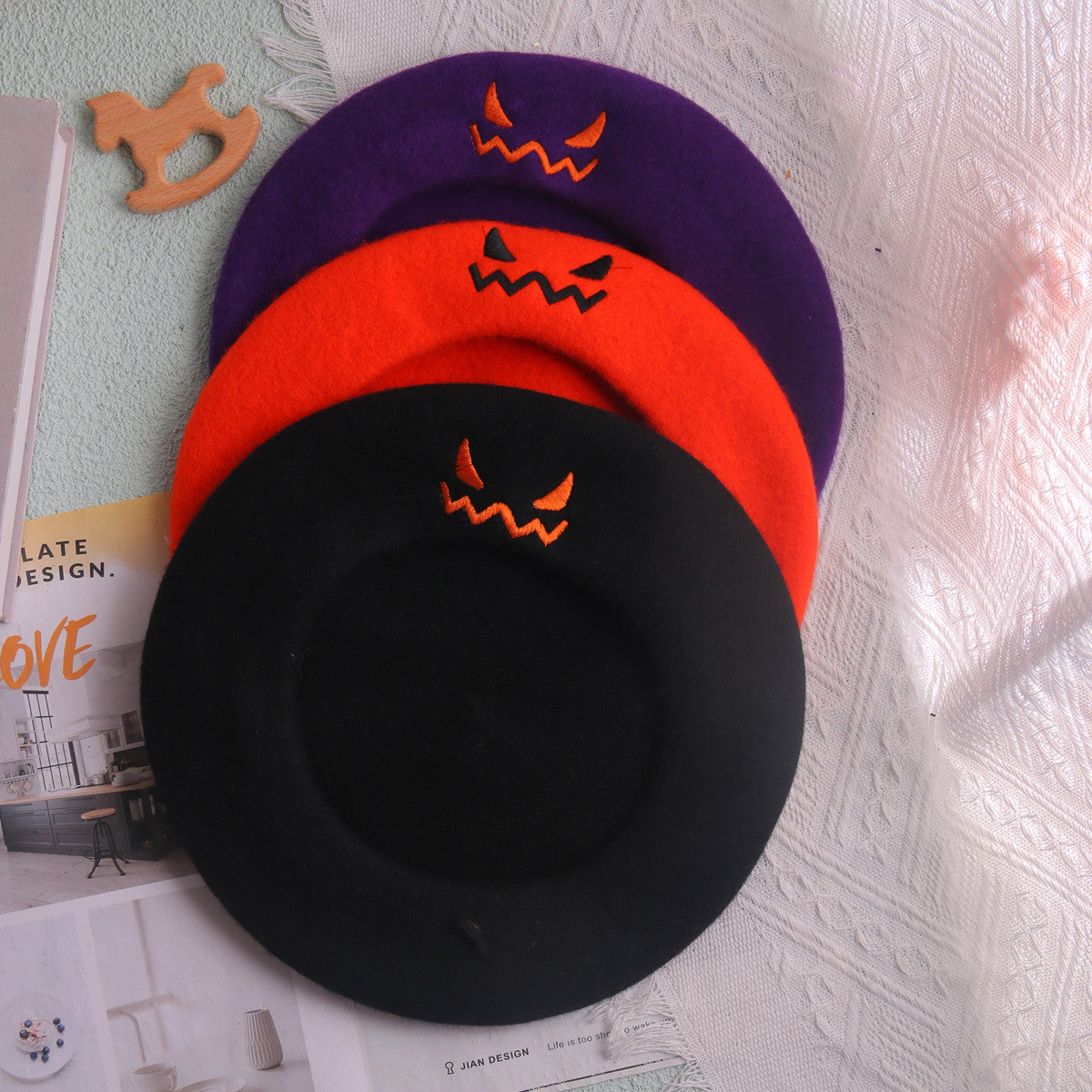 Halloween Pumpkin Beret