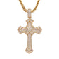 Hip Hop Cross Pendant Cubic Zirconia Personality Men's Hip Hop Necklace