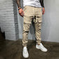 Statement Casual Pocket Lace-Up Panel Sports Cargo Pants Trousers