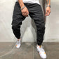 Casual Zip Pocket Lace-up Panelled Sport Cargo Pants