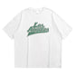 LA Foam Letter Print Short Sleeve Men's T-Shirt