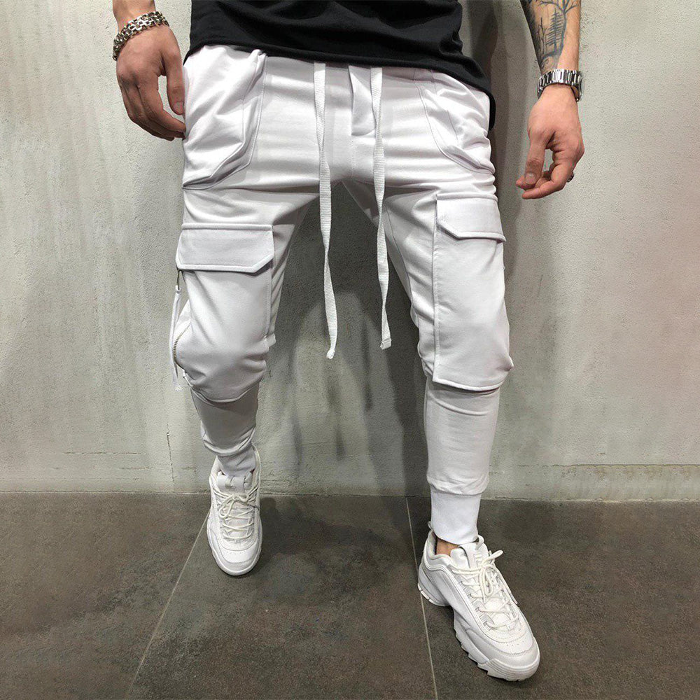 Pocket Gym Beam Patch Pocket Slim Fit Athleisure Pants