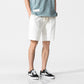 Casual Plain Loose Men's Cotton And Linen Five-point Pants Shorts