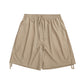 Pleated Workwear Simple Solid Color Woven Men's Shorts