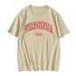Casual Loose Trend Letter Print Round Neck Short Sleeve T-Shirt