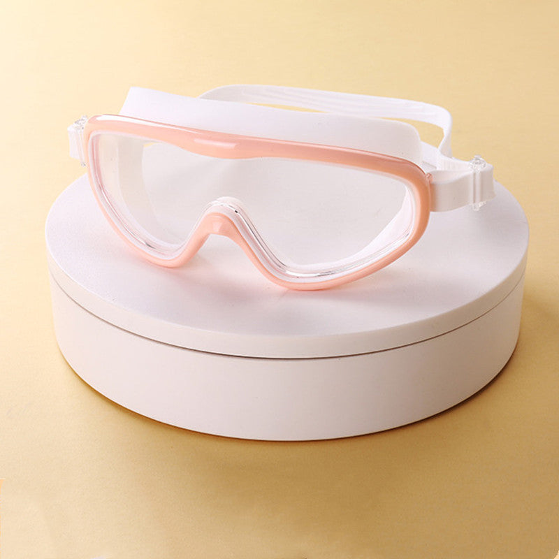 Anti-fog And Waterproof Large Frame Transparent Swimming Goggles
