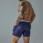 Men's Summer Drawstring Swim Trunks with Pocket