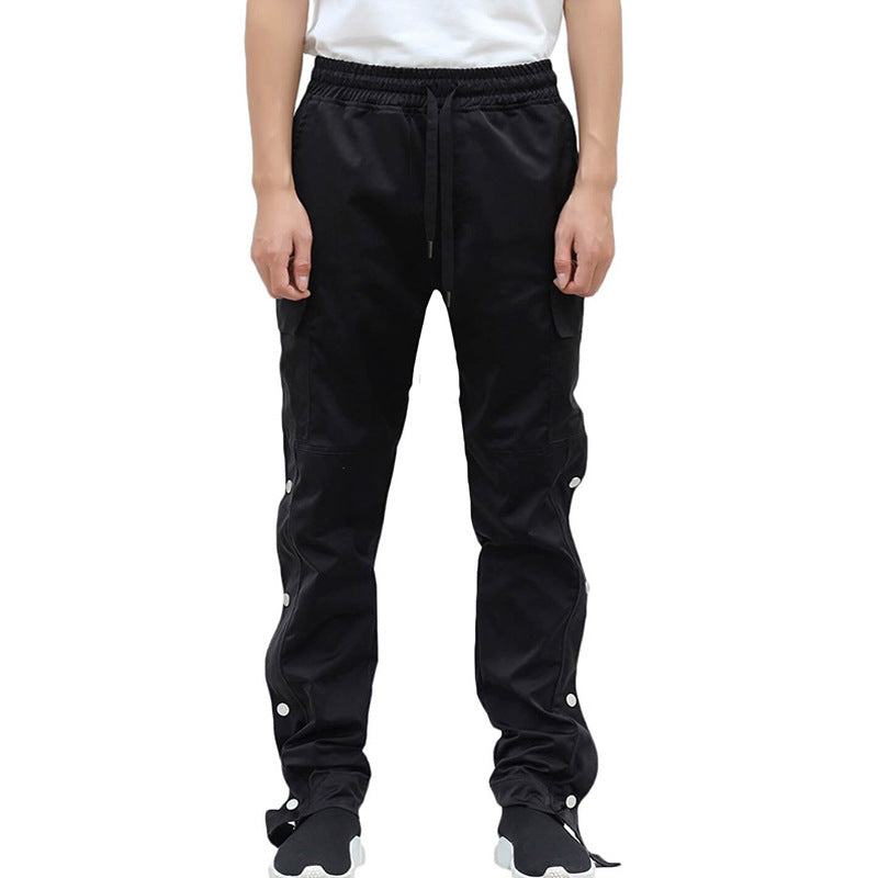 Men's Retro Button-down Cargo Pants