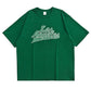 LA Foam Letter Print Short Sleeve Men's T-Shirt