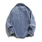 Men's Casual Button Up Denim Shirts with Pocket