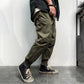 Hip Hop Elastic Waist Zip Big Pocket Cargo Pants Lounge Pants