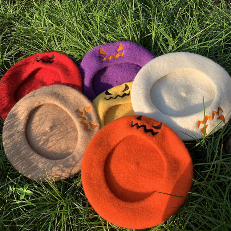 Halloween Pumpkin Beret