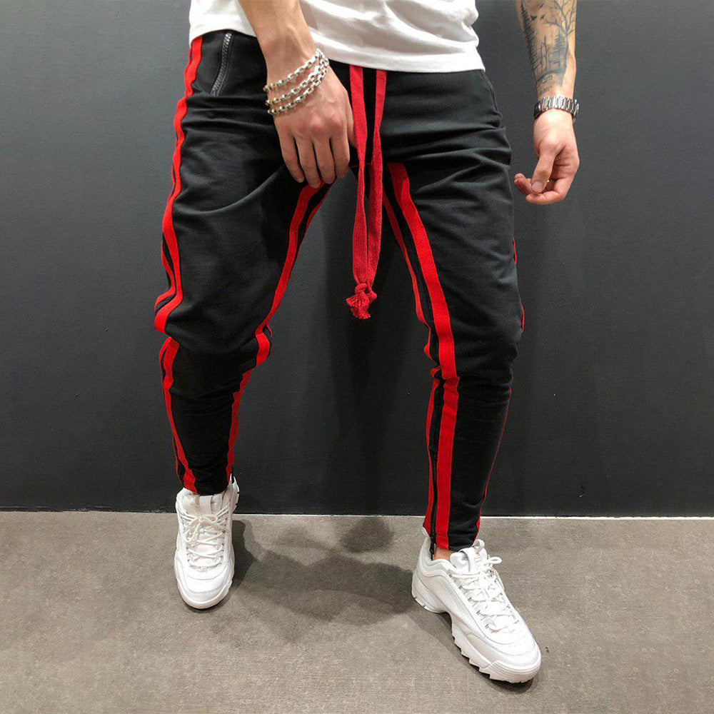 Fitness Panel Zip-up Athleisure Trousers