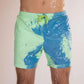 Water Color-Changing Lace-up Casual Beach Vacation Men's Shorts