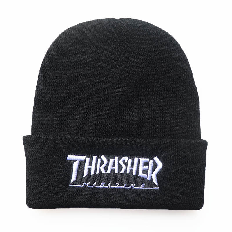 Thrasher Embroidered Beanie Hat