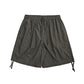 Pleated Workwear Simple Solid Color Woven Men's Shorts