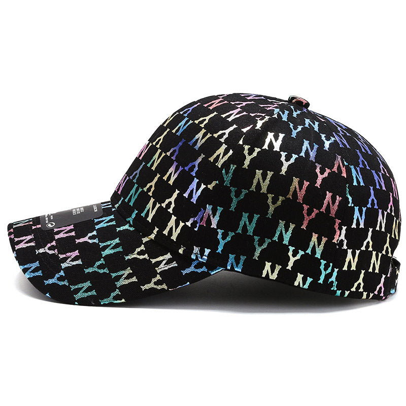 Street letter gradient trend personality casual baseball cap