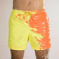 Water Color-Changing Lace-up Casual Beach Vacation Men's Shorts