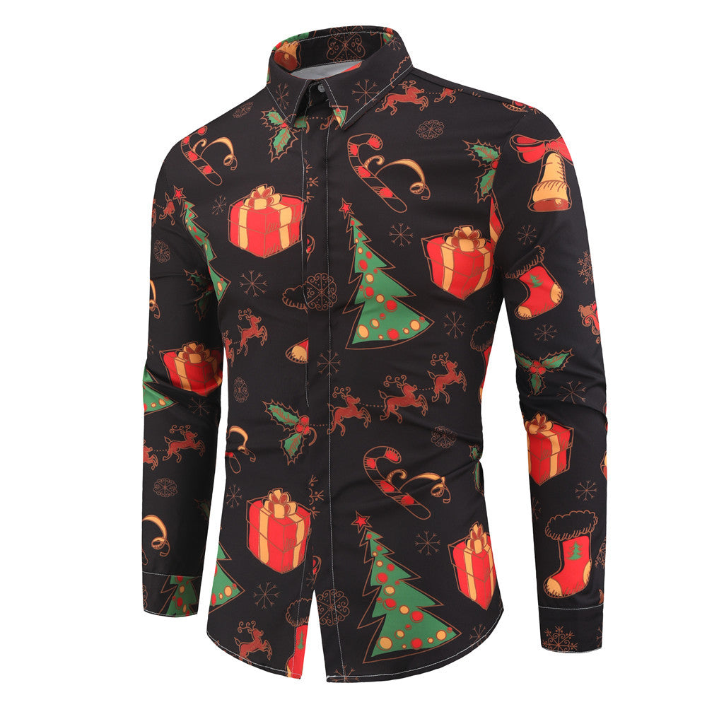 Christmas Party Men's Long Sleeve Shirts