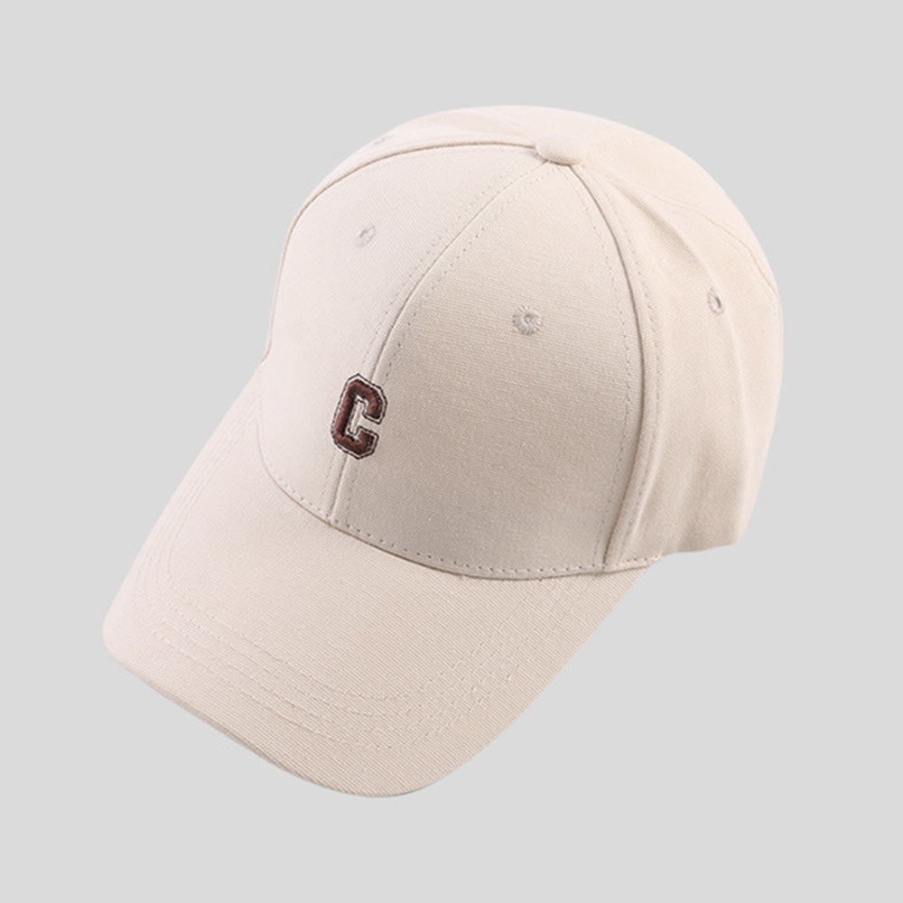 C Letter Embroidered Street Personality Adjustable Baseball Cap