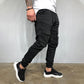 Statement Casual Pocket Lace-Up Panel Sports Cargo Pants Trousers