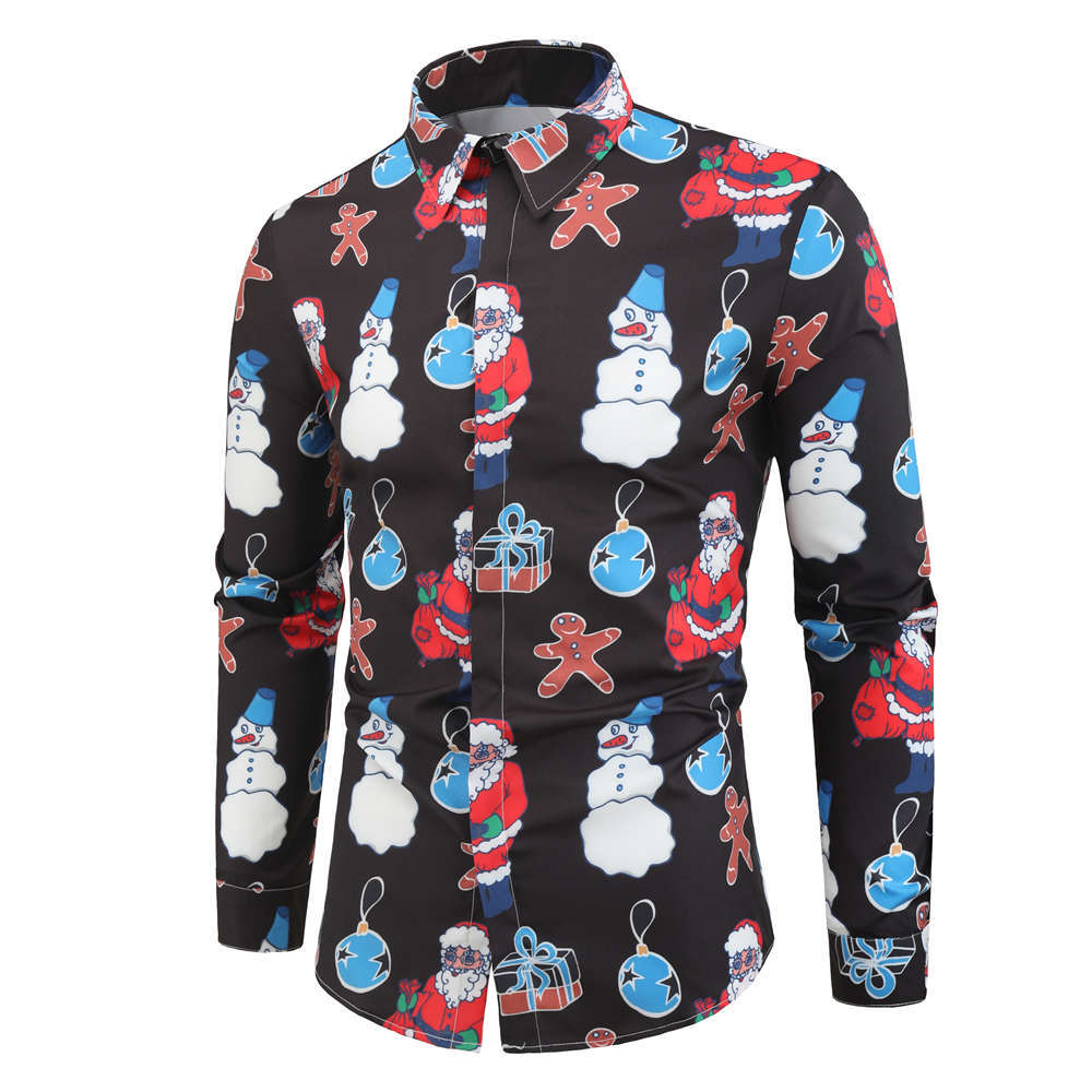 Christmas Party Men's Long Sleeve Shirts