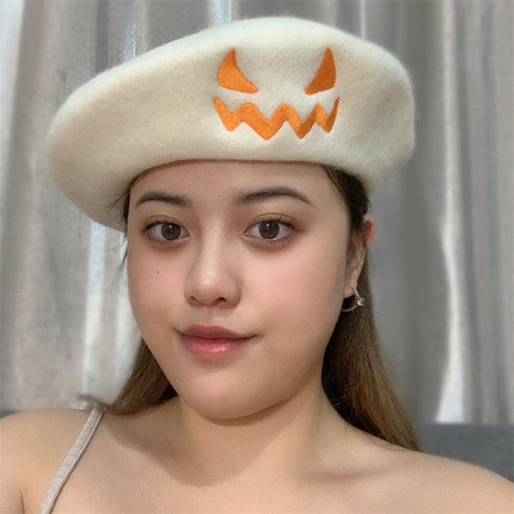 Halloween Pumpkin Beret