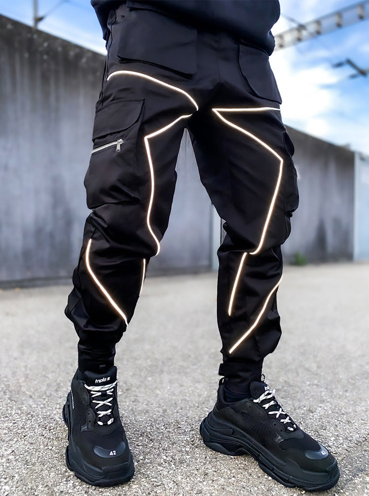 Men's Reflective Fashion Cargo Pants
