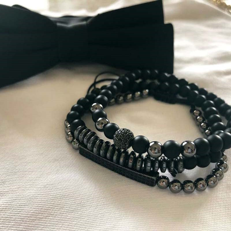 Black Frosted Men's Personality Trend Jewelry