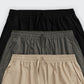 Pleated Workwear Simple Solid Color Woven Men's Shorts